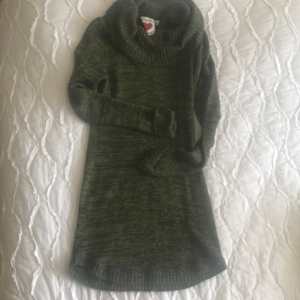 🦋Green sweater dress